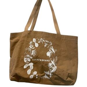 Lucky Brand Wood Pulp Reusable Compostable Biodegradable‎ Shopping Bag Tote